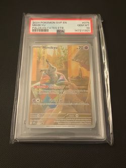 2024 Pokemon Mimikyu Paldean Fates ETB Illustration Rare Promo #75 PSA 10 Gem Mint