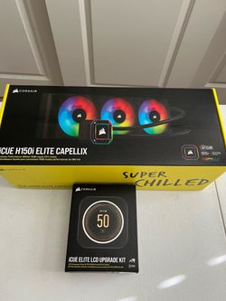 Corsair iCue H150i Elite Capellix Liquid Cooler with LCD Upgrade kit