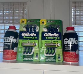Gillette men razors & shaving cream