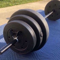 100lb Weight Set & Bench 