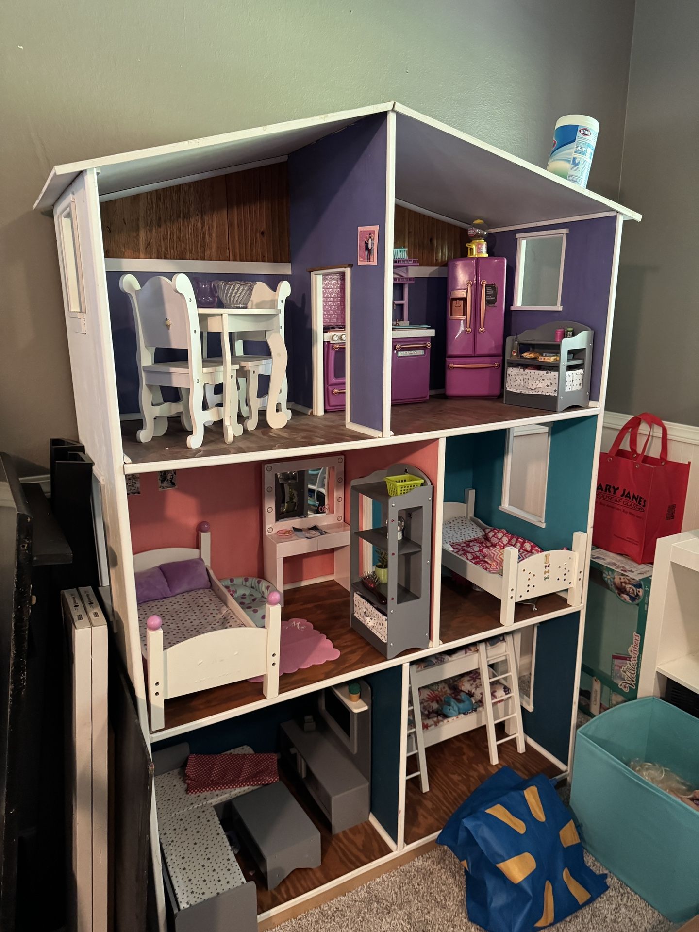 American Girl OG Full Size Doll House 6ftx 4ft