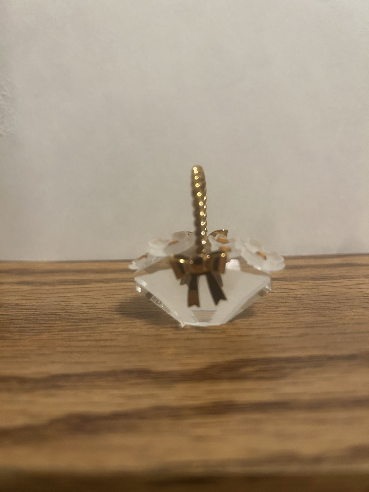 Vintage Retired SWAROVSKI Miniature Crystal Flower Basket * Piece No. 171160* 