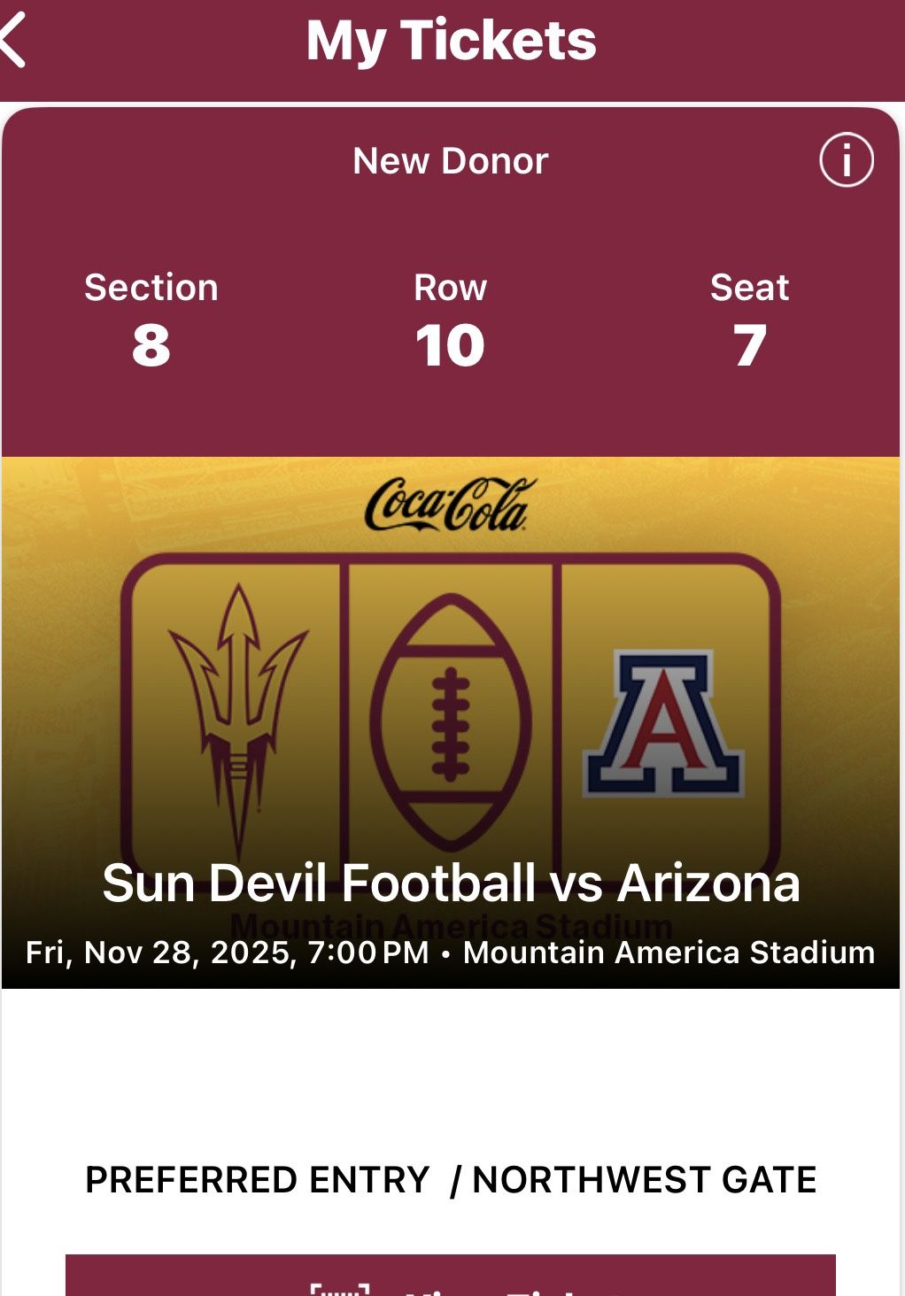 ASU - UA Territorial Cup Football Tickets 