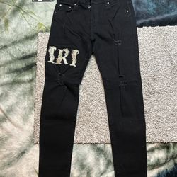 black amiri jeans