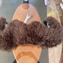 CARSTACHE CAR MUSTACHE BROWN EUC!