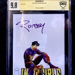 INVINCIBLE #1 CBCS 9.8 CONVENTION EXCLUSIVE SIGNED BY RYAN OTTLEY