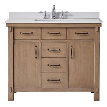 Vanity 302- Bellington 42” Almond Toffee w/ Marble top