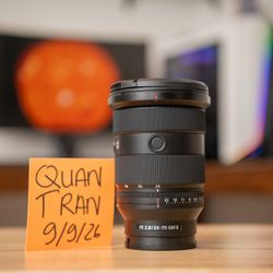 Sony 24-70mm f2.8 gm ii lens