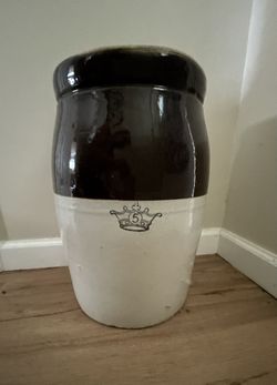 Large Antique Crock - used as umbrella stand