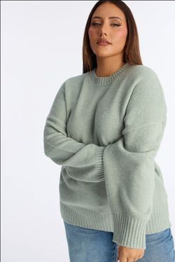Pullover sweater size XL color sage