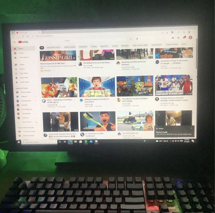 Hp Computer Desktop Ryzen7