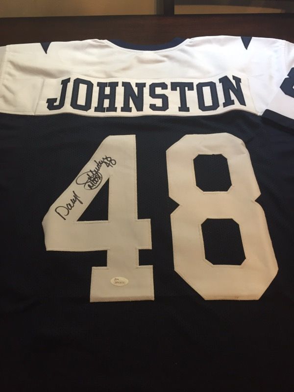 Dallas Cowboys Daryl Moose Johnston signed jersey