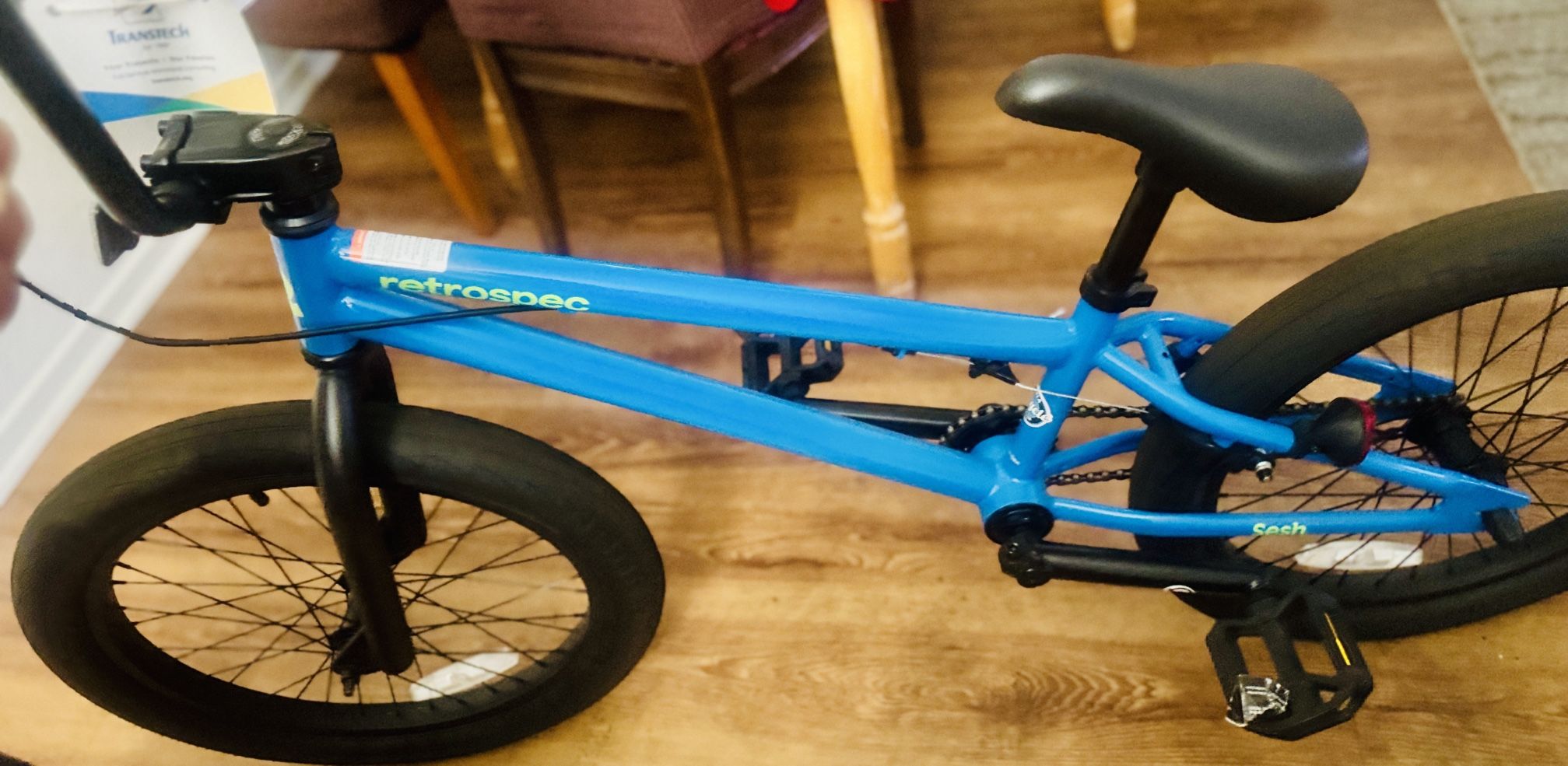 Never Used Youth BMX bike with helmet for sale