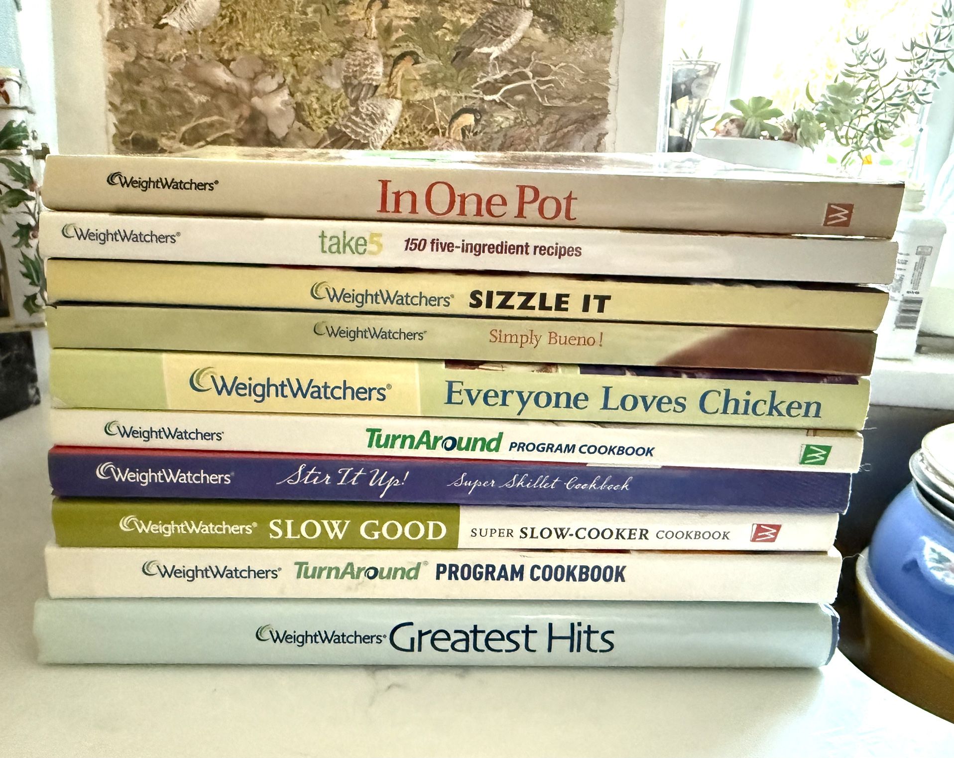Lot of 10 Cook Books / Healthy Cooking  / Weightwatchers 