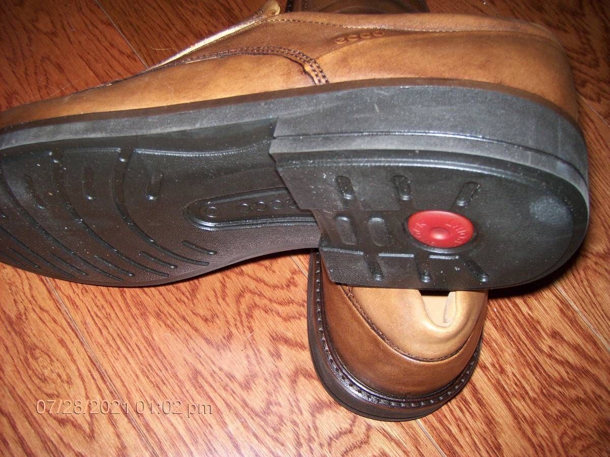 Men's ECCO Shock Point Automatic Footwear Shoes Toe Slip On New Open Box!