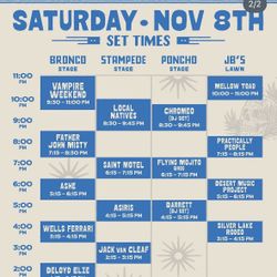 2 Saturday Dreamy Draw Fest Tix (GA) - $75