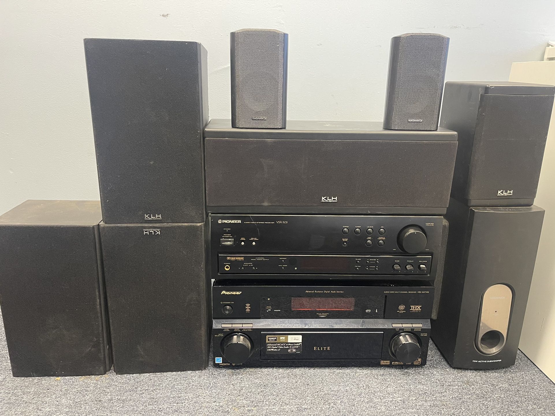 Pioneer Elite VSX-84TXSi Audio Video Receiver Mult-channels Tested No Remote.