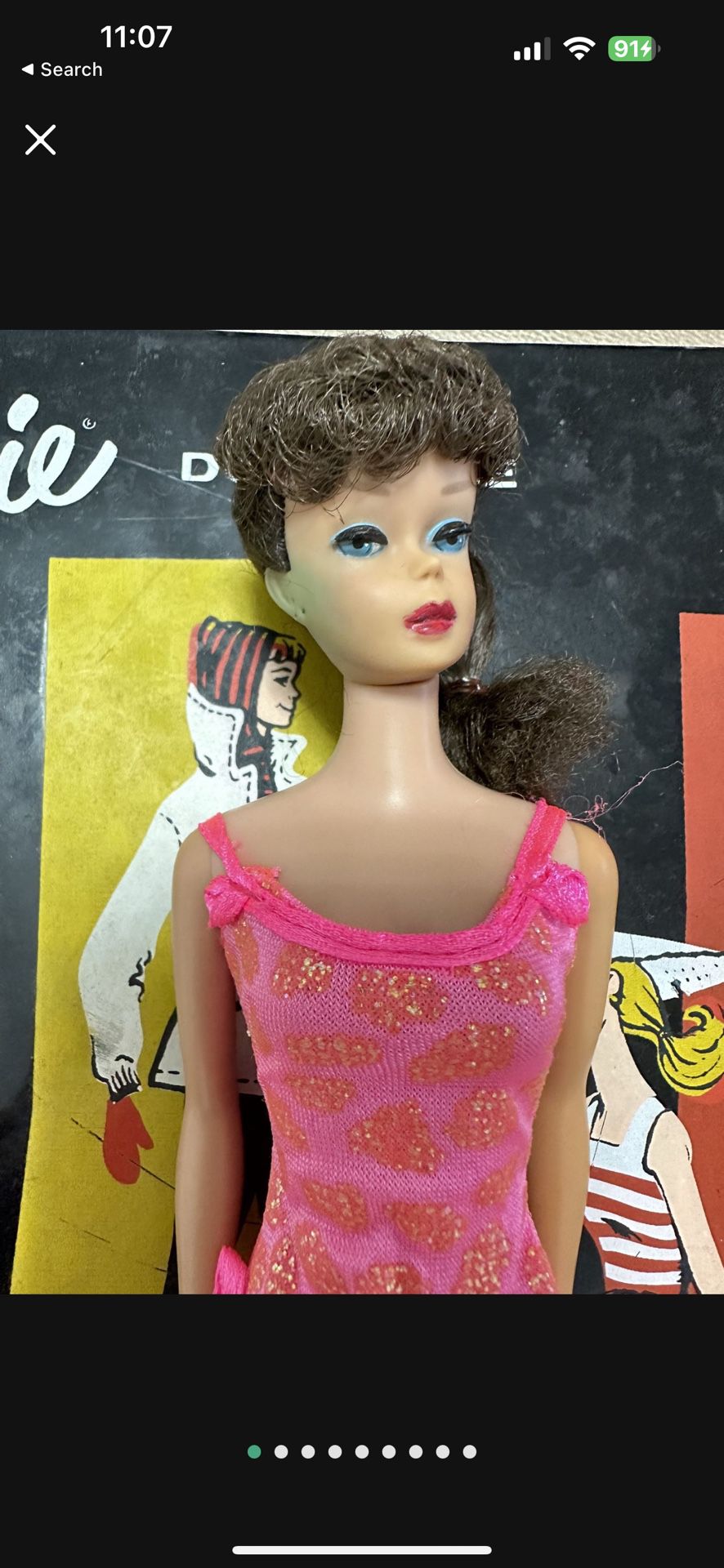 Lot Of Vintage Barbie Dolls With Clothes