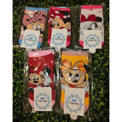 Minnie Mouse Kids Socks 2 For 5