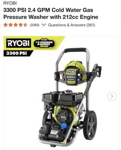Ryobi Pressure washer
