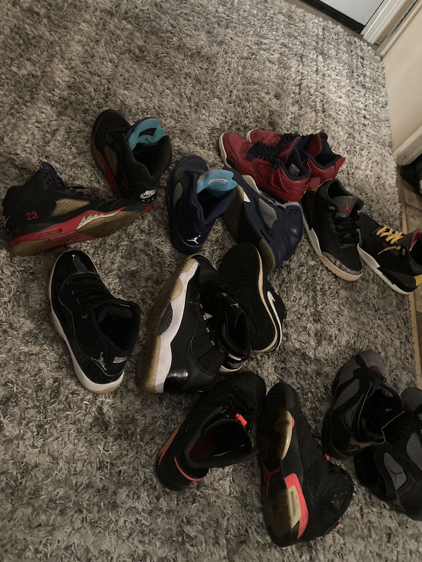Retros 1,3,4,5,6,7,11 Jordan’s 