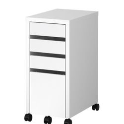 (2) White Micke Desk Drawer IKEA, Perfect Condition, No Wheels