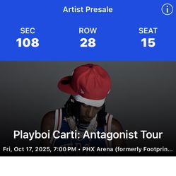 Antagonist Tour Ticket