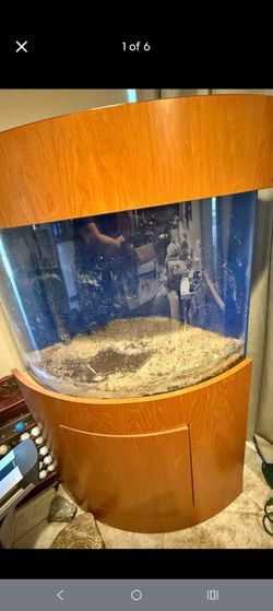 65 Gallon Acrylic Aquarium with Stand and Canopy