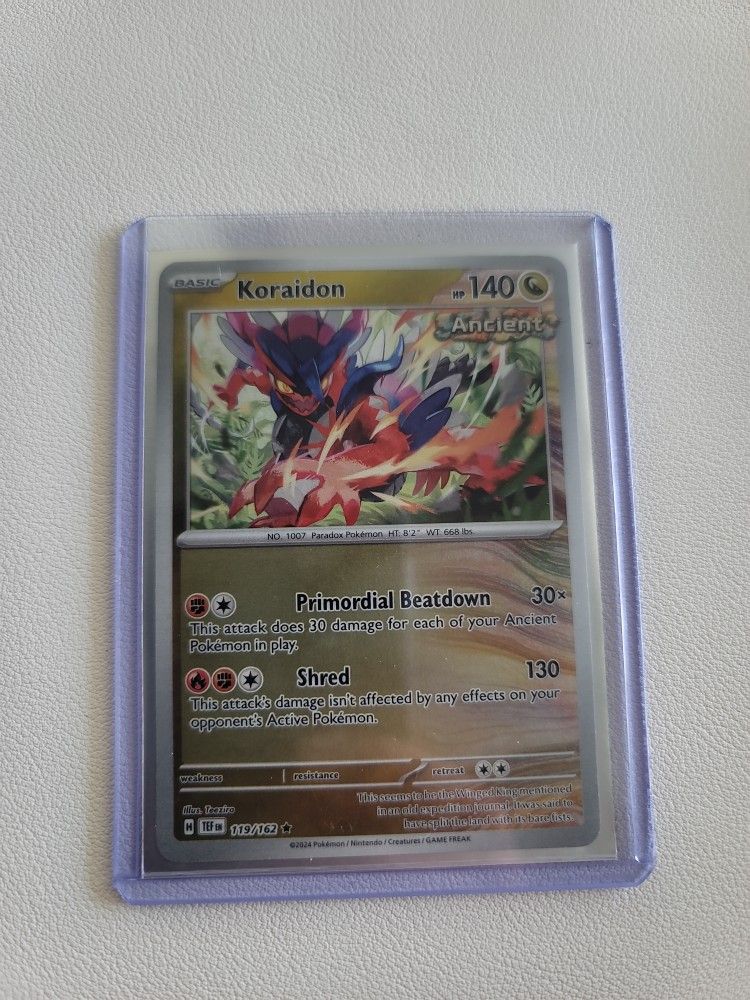 Koraidon 119/162 Temporal Forces Reverse Holo Rare Pokemon TCG