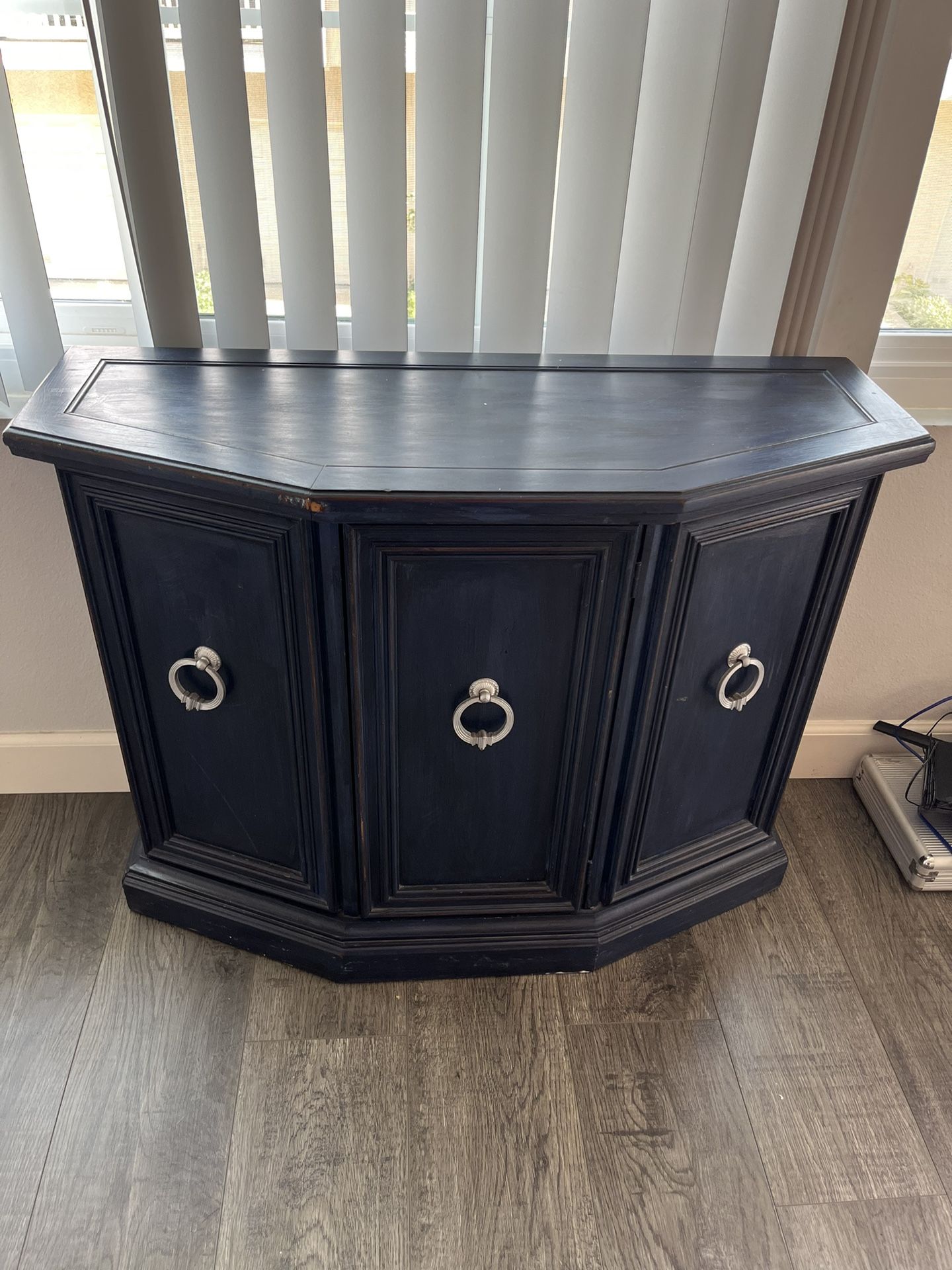 Navy Console Cabinet