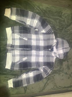 Old plaid Hurley zip up