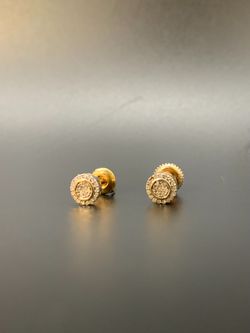 Diamond cluster earrings #36101