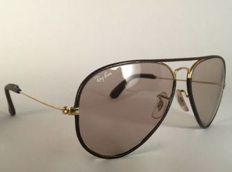 Vintage Ray-Ban Rope Leather Changeable (Transitional) Sunglasses
