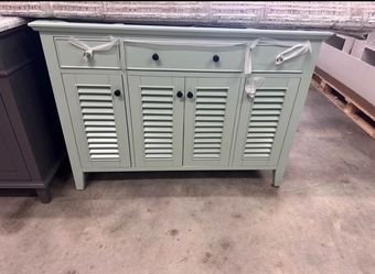Fallworth 48 in. Bath Vanity Cabinet without Top in Light Green