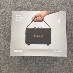Marshall Kilburn II Bluetooth Portable Speaker - Black & Brass 