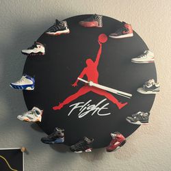 Nike Jordan sneaker clock