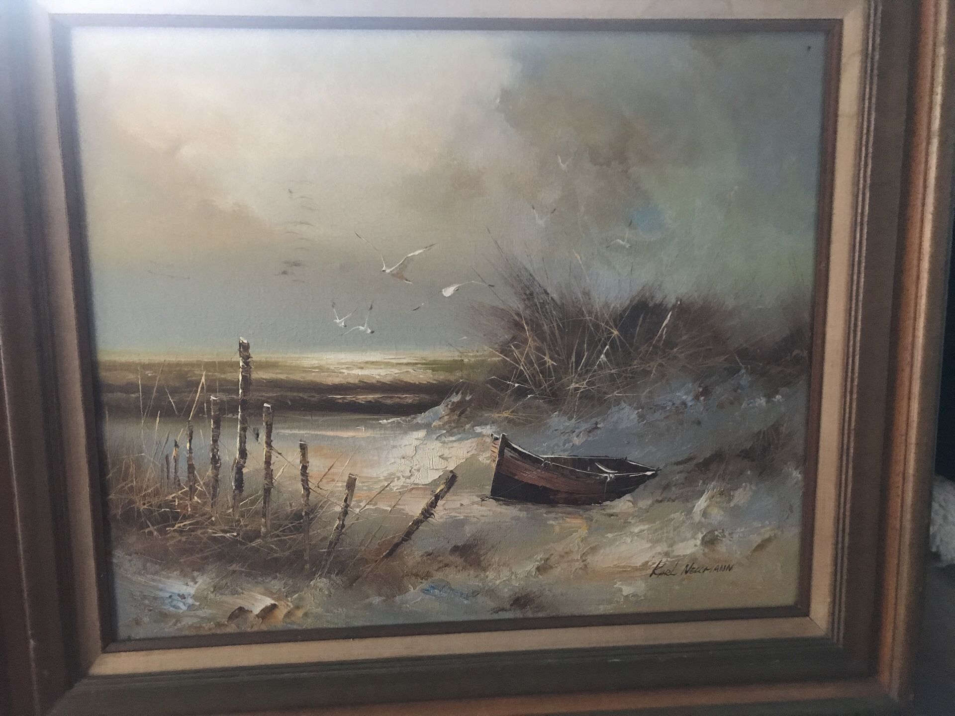 KARL NEUMANN - Original Oil Painting - 32 x 28 framesd