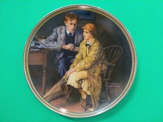 12 Plates, Knowles Norman Rockwell Collector Plates "Rockwell's