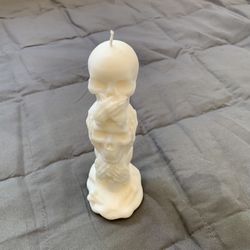See,hear,speak No Evil Skull Candle Stick