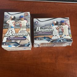 X2    2021 Bowman Platinum  Blaster Boxes