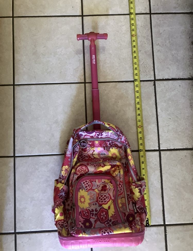 J World New York Lollipop Kids Rolling Backpack 16 Inch
