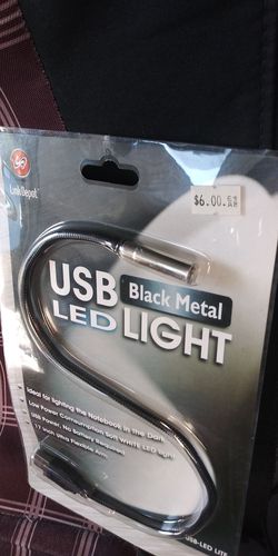 A,USB LED LIGHT BLACK METAL COLOR
