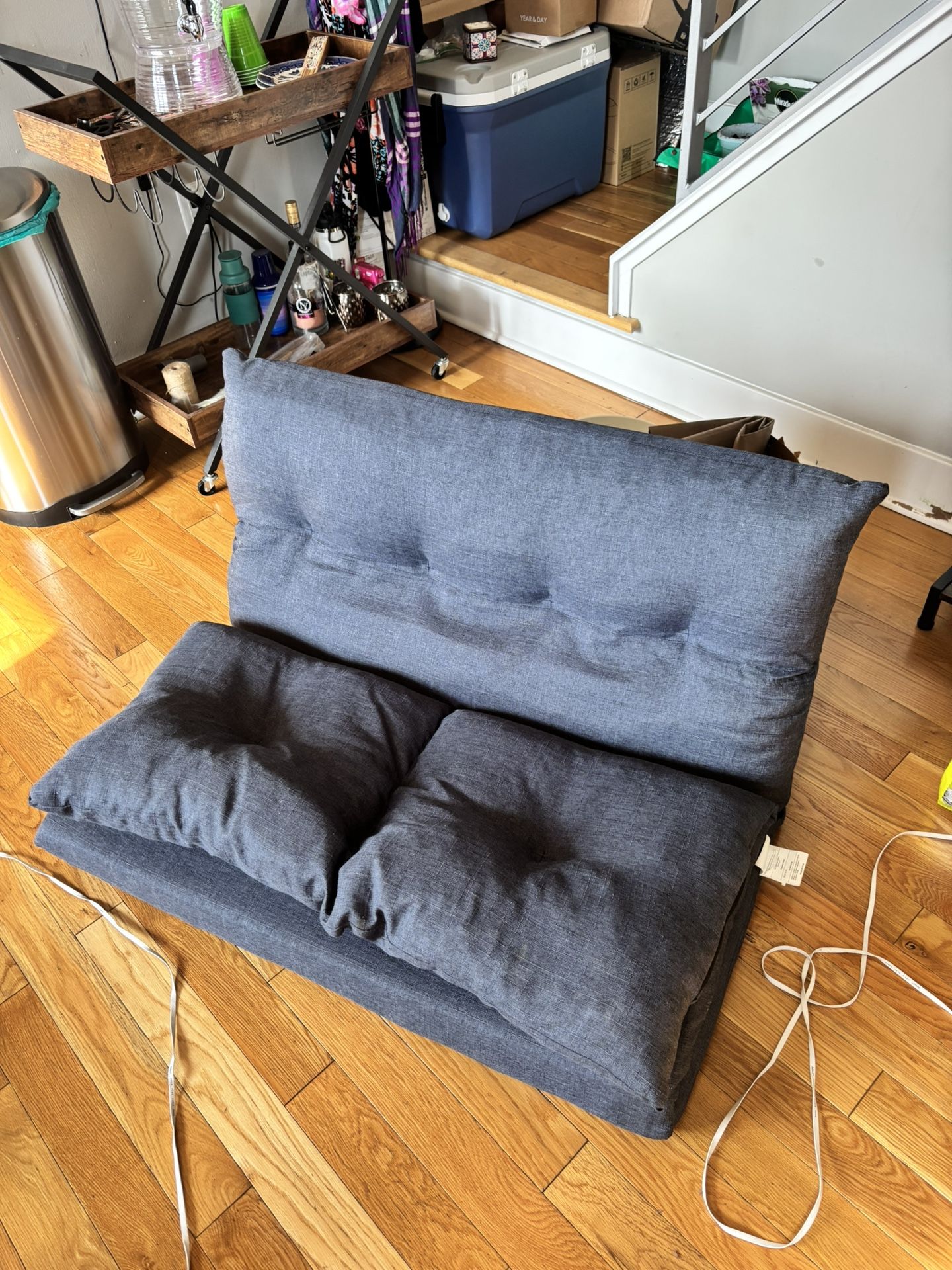 Dark Blue Adjustable Floor Couch