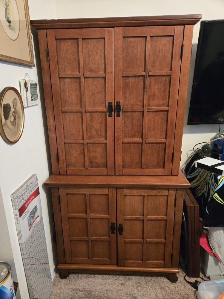 Beautiful Desk Armoire (Craft Cabinet)