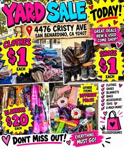 Yard sale TODAY 7:30-11am
