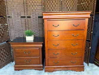 Dresser $55 nightstand $33 for sale together $88