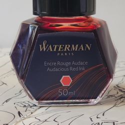Waterman Red Fountain Pen Ink