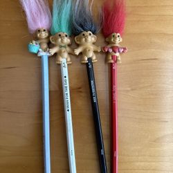 Troll Doll Holiday Pencils