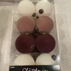 Hobby Lobby Viral Flocked Neutral Christmas Ornaments 