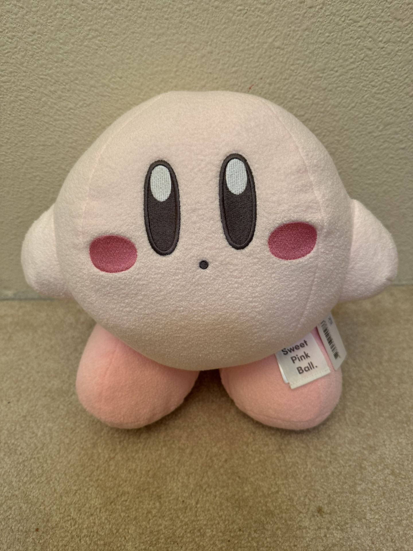 Brand New BIG 13” inch Pastel Sweet Pink Ball Kirby Round1 Doll Toy Plush Nintendo